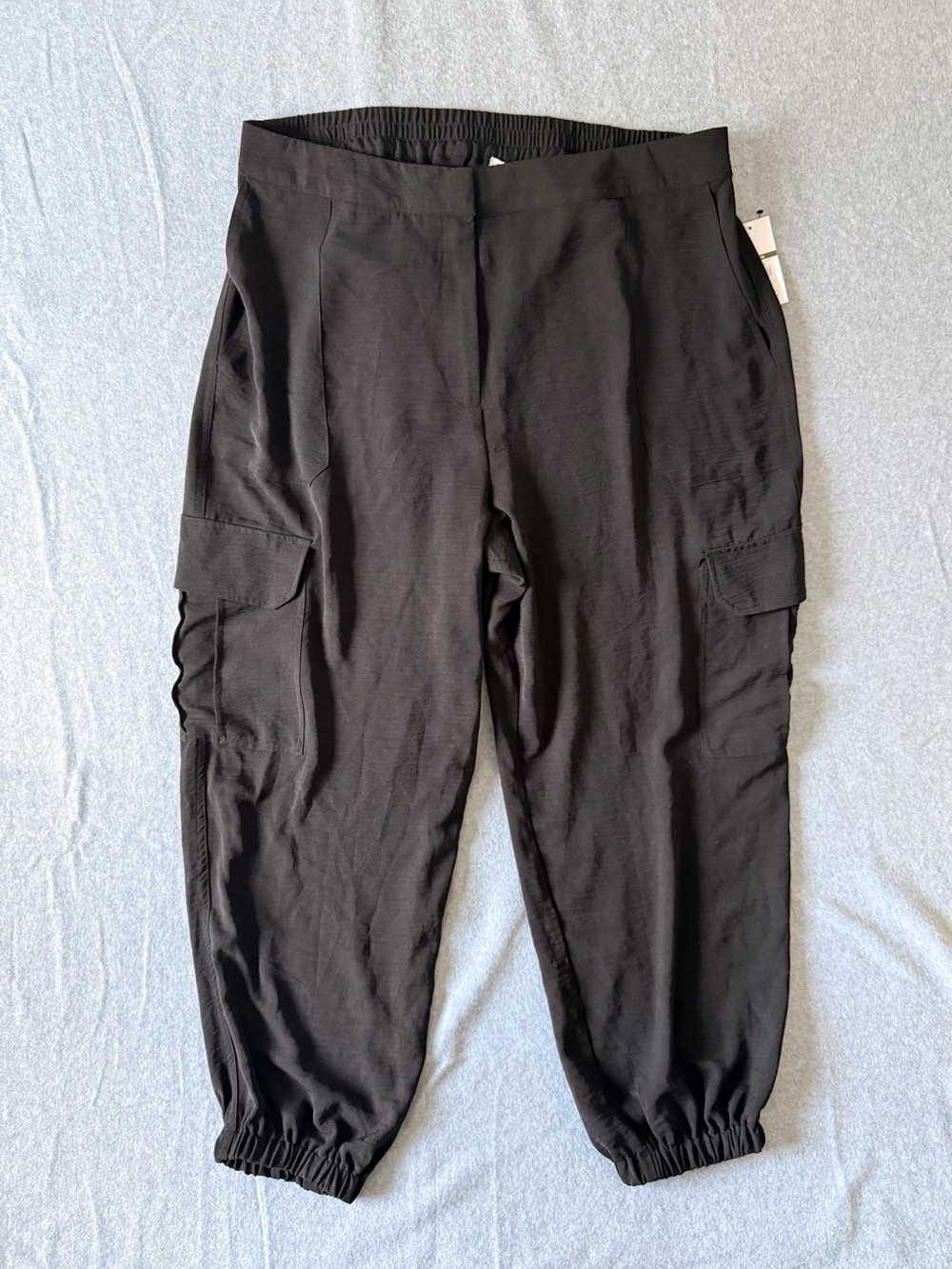 Sofia Jeans Sofia Vergara Black Cargo Jogger Utility Pants XL 16 18 NWT